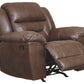 Stoneland - Chocolate - Rocker Recliner - Faux Leather