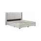 ADELLE UPHOLSTERED STORAGE BED - BIEGE