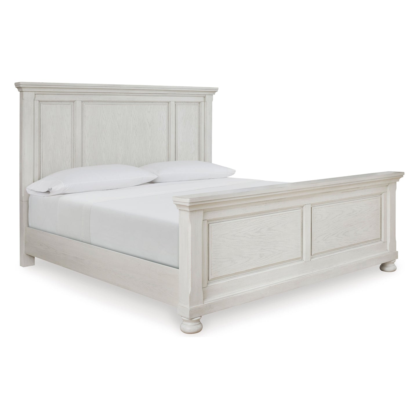 ROBBINSDALE PANEL BED - ANTIQUE WHITE