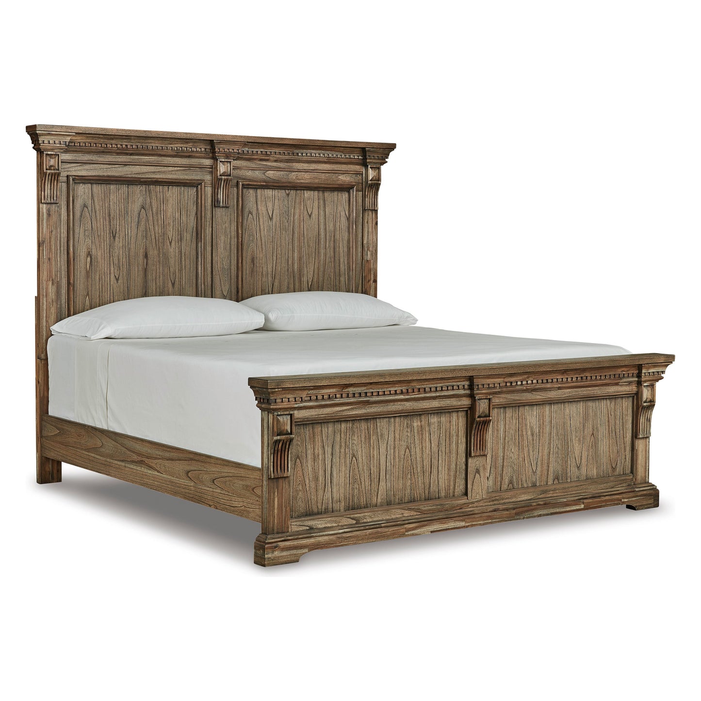 MARKENBURG PANEL BED - BROWN