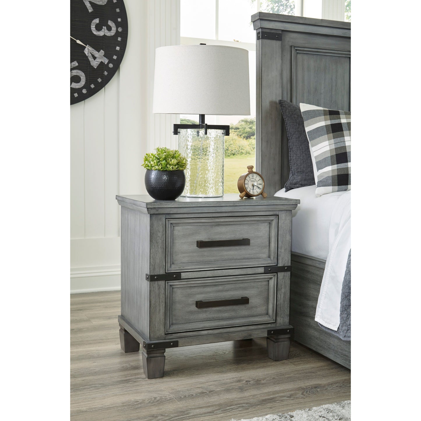 RUSSELYN NIGHTSTAND - GRAY
