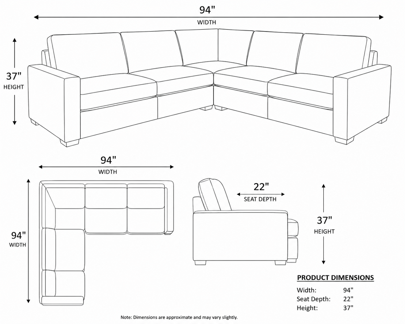Ari Sectional - Floor Model Only