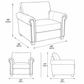 Austin All Leather Recliner – Grey Leather Comfort Chair - Floor Model Only