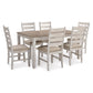 SKEMPTON DINING SET - 6 CHAIRS AND TABLE