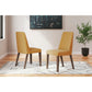 LYNCOTT DINING CHAIR - MUSTARD/ BROWN