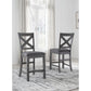 MYSHANNA COUNTER DINING CHAIR - GRAY
