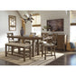 MORIVILLE COUNTER DINING TABLE- GRAYISH BROWN