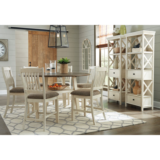 BOLANBURG COUNTER HEIGHT DINING DROP LEAF TABLE- 5 PIECE SET