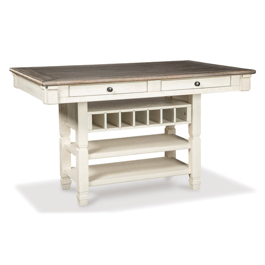 BOLANBURG COUNTER HEIGHT DINING TABLE - TWO-TONE
