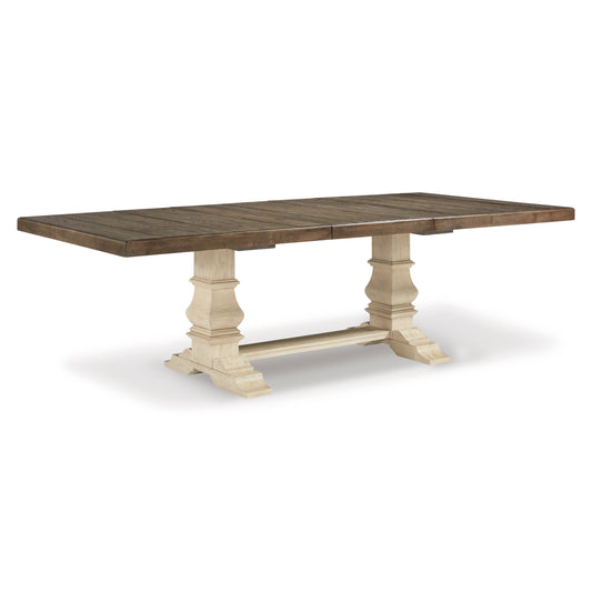 BOLANBURG EXTENSION DINING TABLE - TWO-TONE