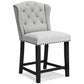 JEANETTE COUNTER DINING SET - 6 BARSTOOLS & TABLE