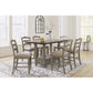 LODENBAY COUNTER DINING SET - 6 CHAIRS & TABLE