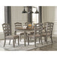 LODENBAY DINING SET - 6 CHAIRS & TABLE