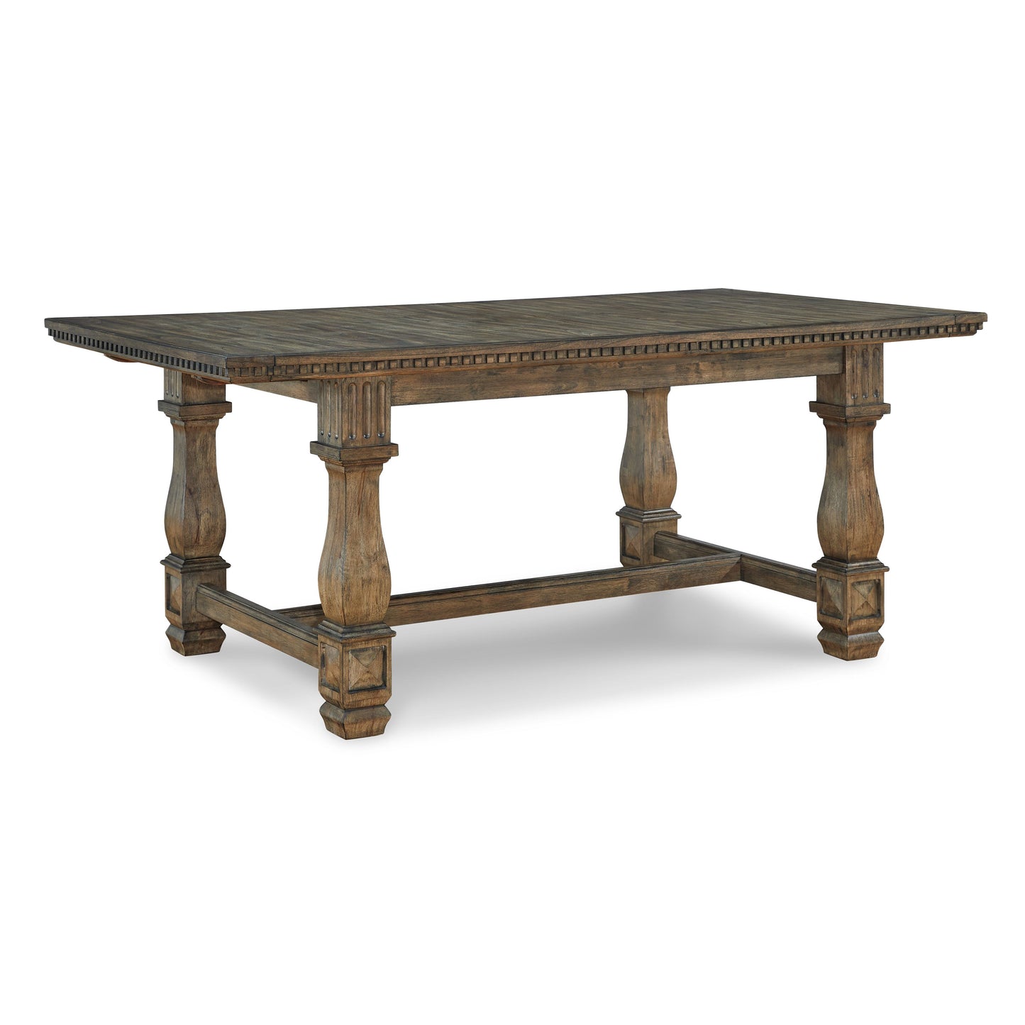 MARKENBURG EXTENSION DINING TABLE - BROWN