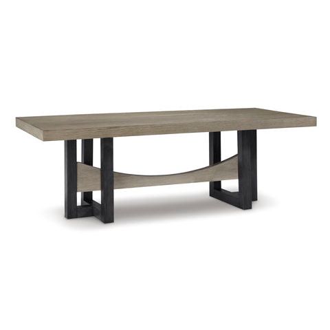 FOYLAND DINING TABLE - BLACK/BROWN