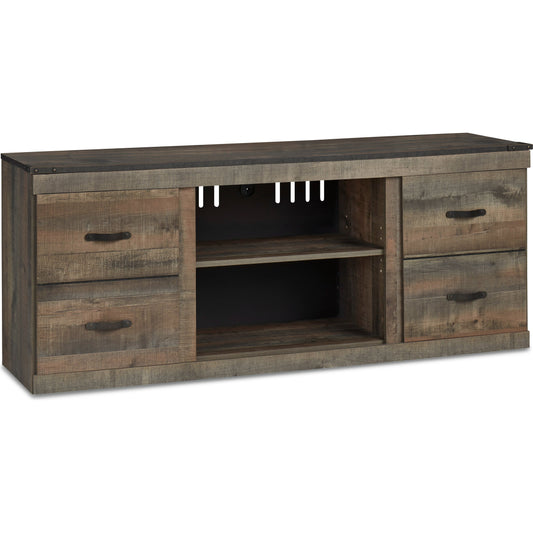TRINELL 60" TV STAND- BROWN