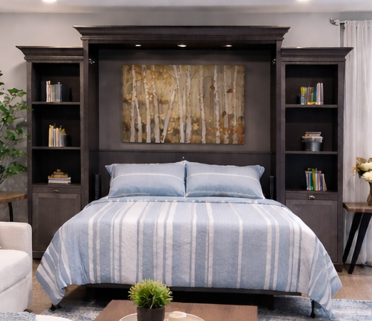 Monte Carlo Wall Bed Complete Unit (Wall Bed and Piers)