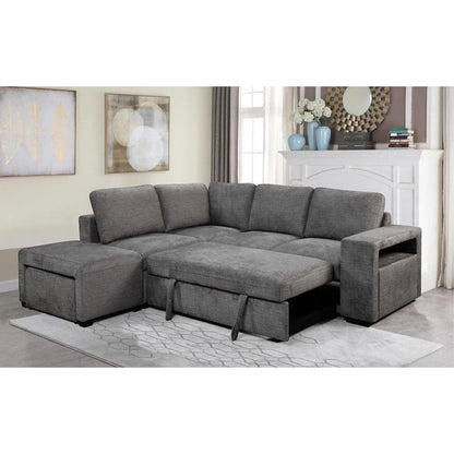 MEADOW SLEEPER SECTIONAL - DARK GREY