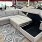 SIDNEY PULLOUT SLEEPER SECTIONAL | VERSATILE STORAGE AND COMFORT