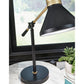 GARVILLE DESK LAMP - BLACK/GOLD FINISH