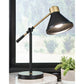 GARVILLE DESK LAMP - BLACK/GOLD FINISH