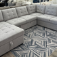 SIDNEY SLEEPER SECTIONAL - LIGHT GREY