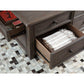 WYNDAHL LIFT-TOP COFFEE TABLE - RUSTIC BROWN