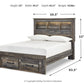 Drystan - Panel Bookcase Bed