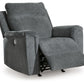 Barnsana - Gravel - Power Rocker Recliner - Fabric