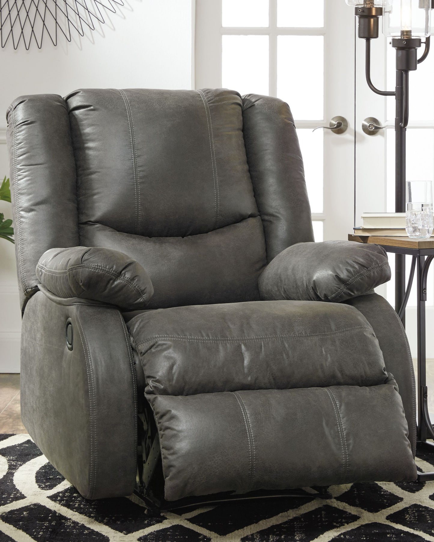 Bladewood - Slate - Zero Wall Recliner - Faux Leather