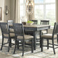 Tyler - Black / Gray - Rectangular Dining Room Counter Table