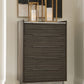 Arkenton - Grayish Brown / White - Five Drawer Chest