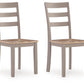 Harperfeld - Dining Room Side Chair (Set of 2) - Natural / Gray
