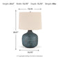 Malthace - Metal Table Lamp  - Patina - Fraser Furniture & Mattresses