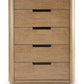 Pamaria - Five Drawer Chest - Light Brown