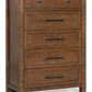 Kristiland - Six Drawer Chest - Warm Brown