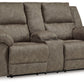 Laresview - Dbl Reclining Loveseat with Console - Fossil