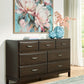 Vanmore - Dark Brown - Dresser