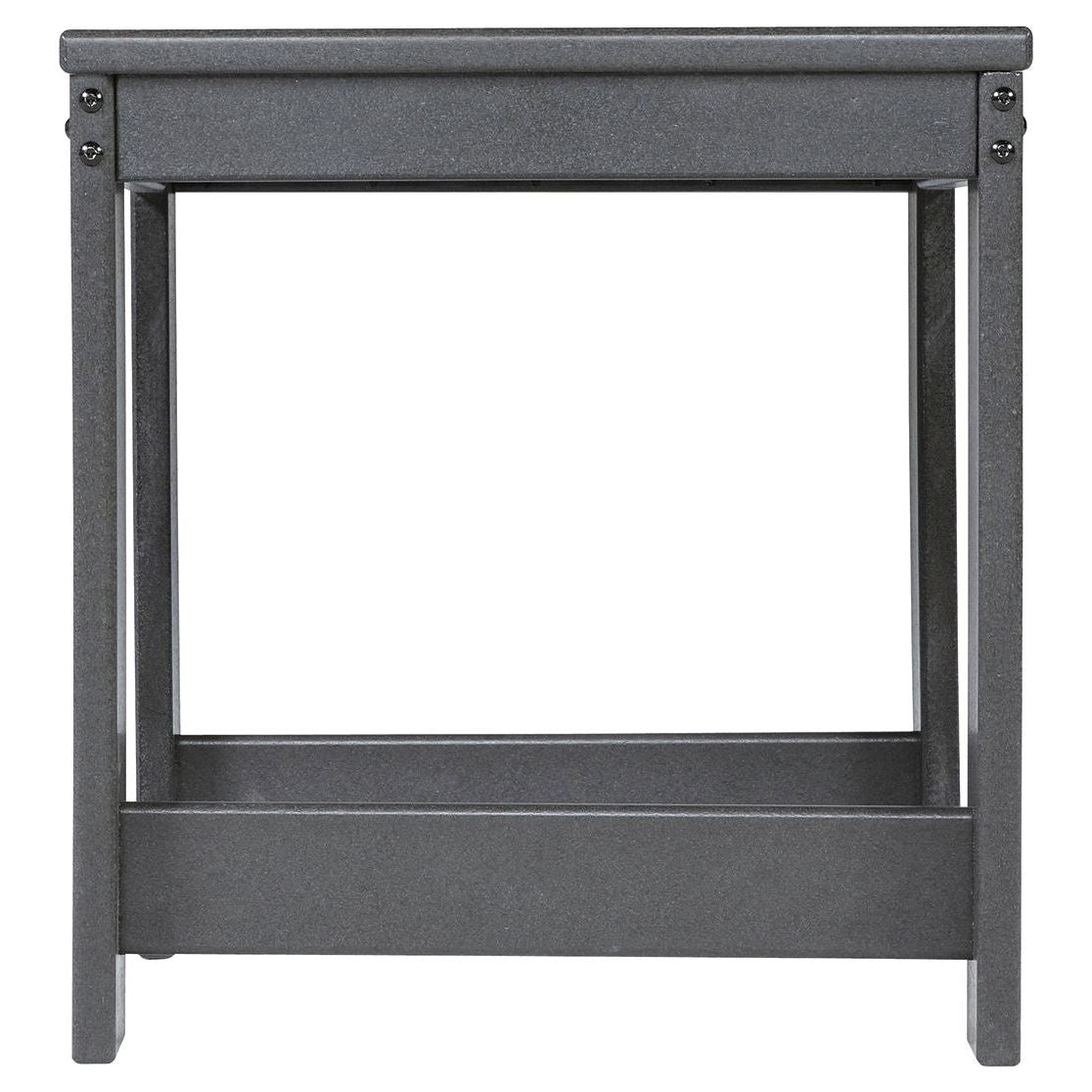 Amora - Charcoal Gray - Square End Table