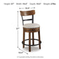 Valebeck - Full Back Swivel Stool