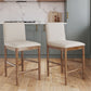 Isanti - Upholstered Barstool (Set of 2) - Light Brown
