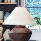 Honsworth - Poly Table Lamp - Antique Brown