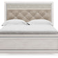 Altyra - White - Queen Panel Bed With Roll Slats