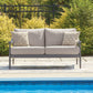 Ocean Beach - Loveseat With Cushion - Gray