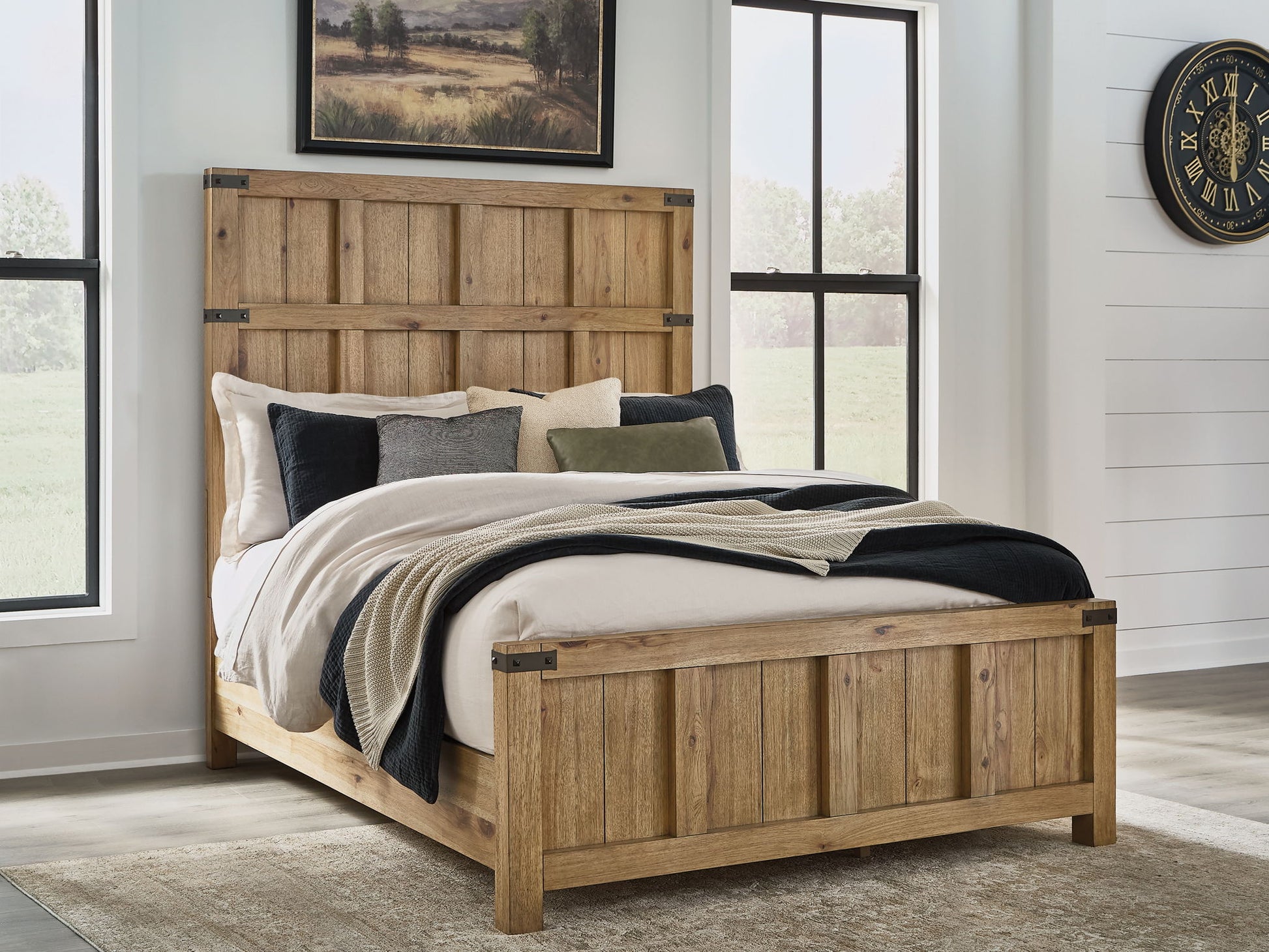 Ridgester - Panel Bed - Fraser Furniture & Mattresses