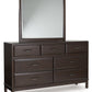 Vanmore - Dark Brown - Dresser And Mirror