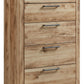 Hyanna - Five Drawer Chest - Tan Brown