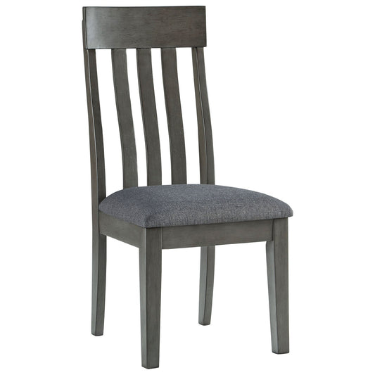 Hallanden - Black / Gray - Dining Uph Side Chair (Set of 2)