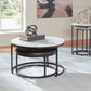 Jusmour - Occasional Nesting Table (Set of 4) - Black / White