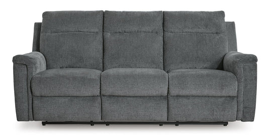 Barnsana - Power Reclining Sofa - Fabric - Gravel